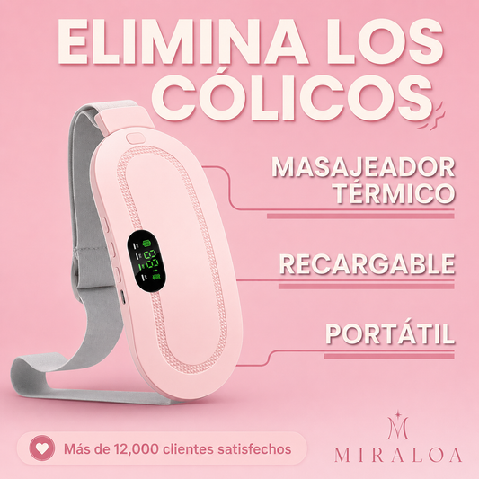 Almohadilla térmica portátil para confort menstrual