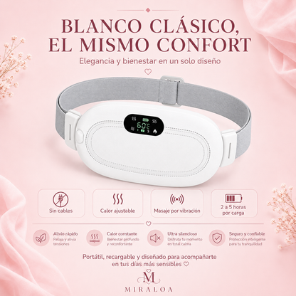 Almohadilla térmica portátil para confort menstrual